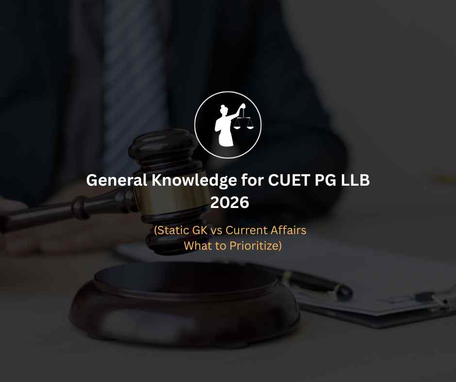 General Knowledge for CUET PG LLB 2026: Static GK vs Current Affairs Focus