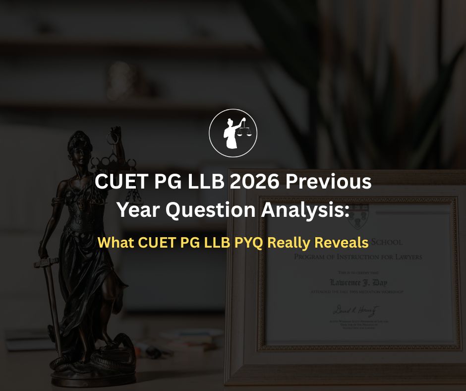 CUET PG LLB 2026 PYQ Analysis: What Past Papers Reveal