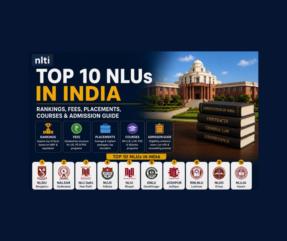 Top 10 NLUs in India: Rankings, Fees & Placements