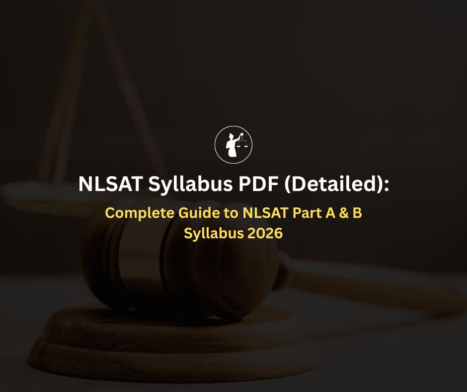 NLSAT Syllabus 2026 PDF: Part A & B Guide