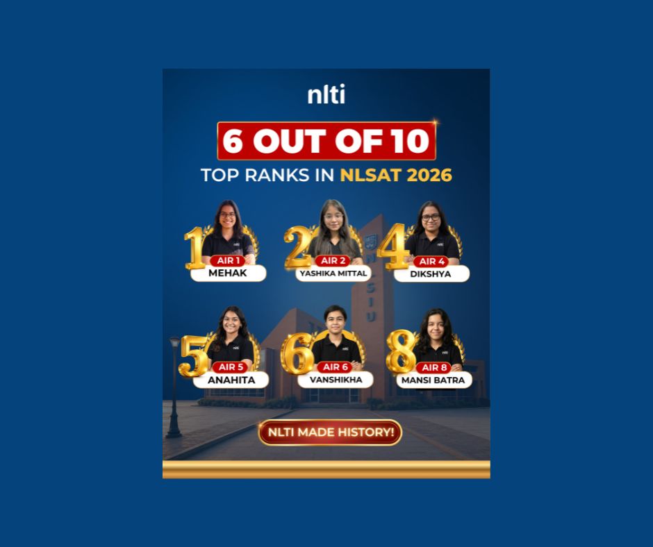 NLTI Secures 6 Top Ranks in NLSAT 2026 Results