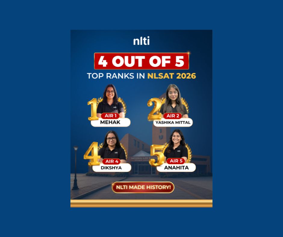 NLTI Secures 4/5 Top Ranks in NLSAT 2026