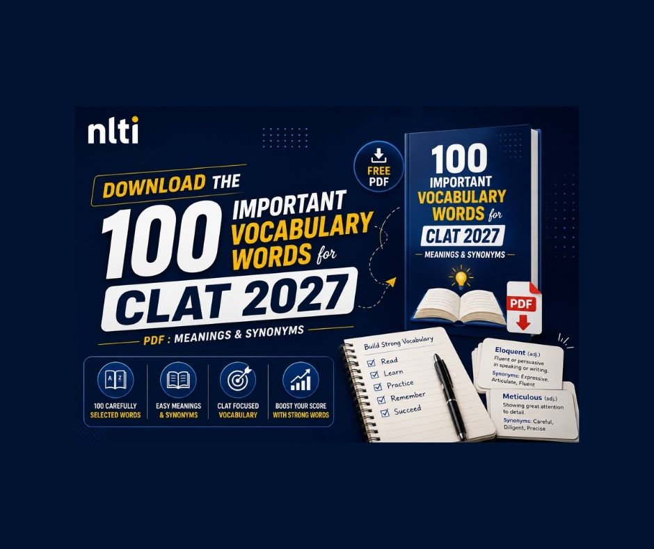 100 Important Vocabulary Words for CLAT 2027 PDF