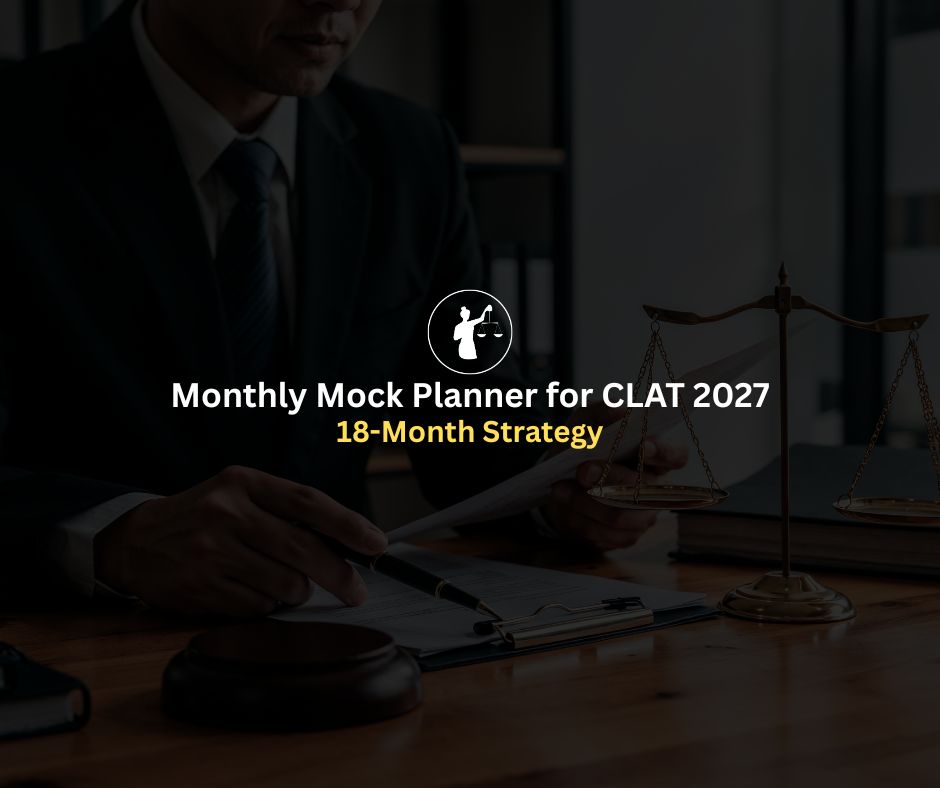 Monthly Mock Planner for CLAT 2027 Strategy