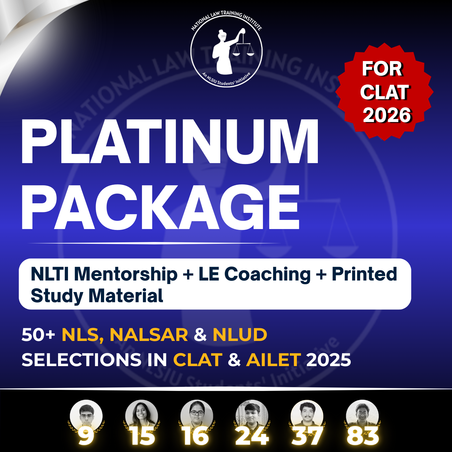 CLAT 2026 Blueprint: Platinum Package
